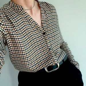 Mango plaid shirt